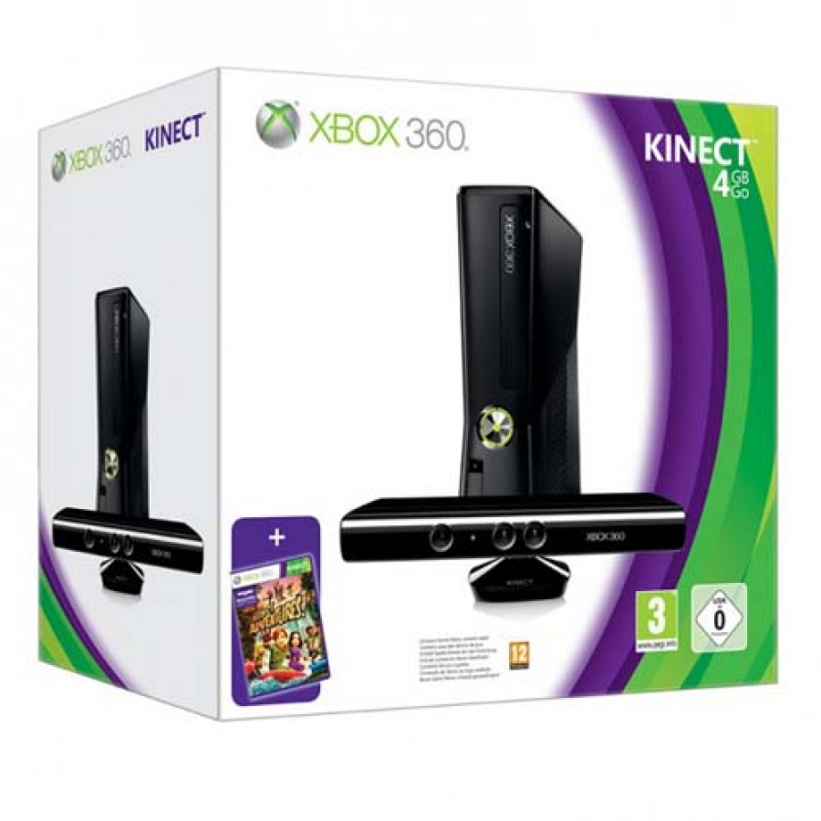 Купить игровую приставку Microsoft Xbox 360 E 4Gb + Kinect + две игры в  Минске | DigitalHouse.by