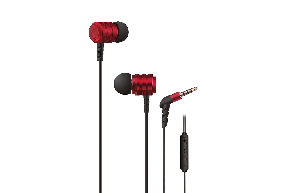 2E X1 Extra Bass Mic Red — внутриканальная гарнитура