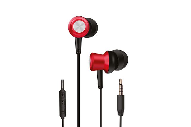 Earphones 2E A1 ErgonomicFit, Red — гарнитура