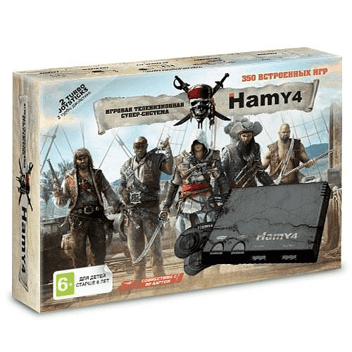 Игровая приставка Hamy 4 (350-in-1) Assassin Creed Black