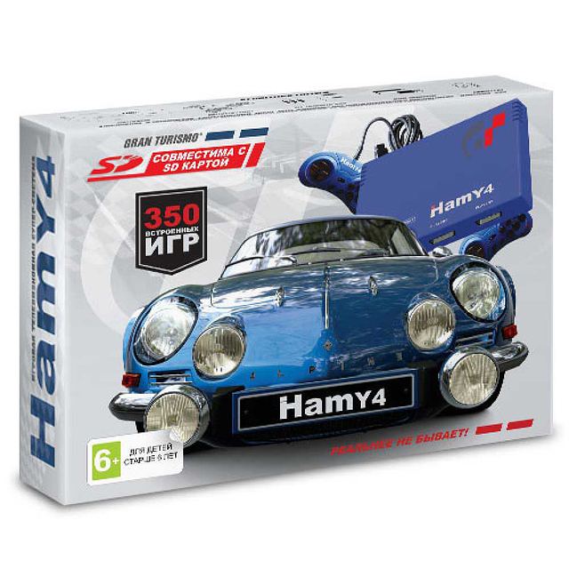 Игровая приставка Hamy 4 (350-in-1) Gran Turismo Blue