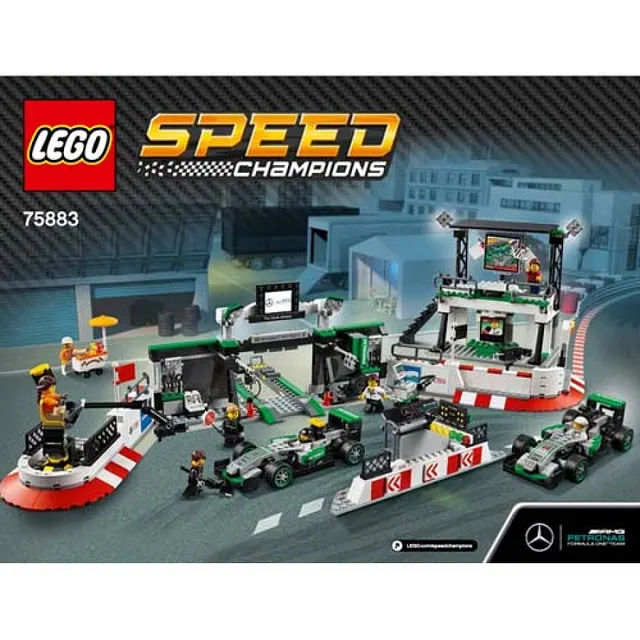 Конструктор LEGO Speed Champions MERCEDES AMG PETRONAS Formula One™ Team 75883