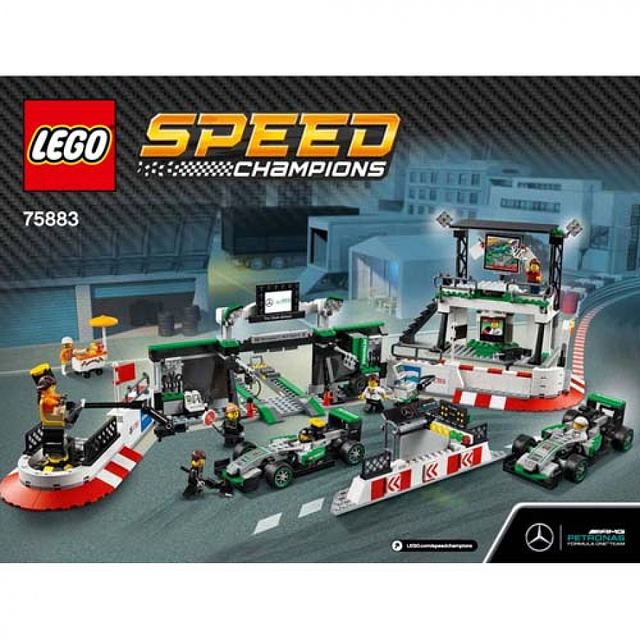 Конструктор LEGO Speed Champions MERCEDES AMG PETRONAS Formula One™ Team 75883