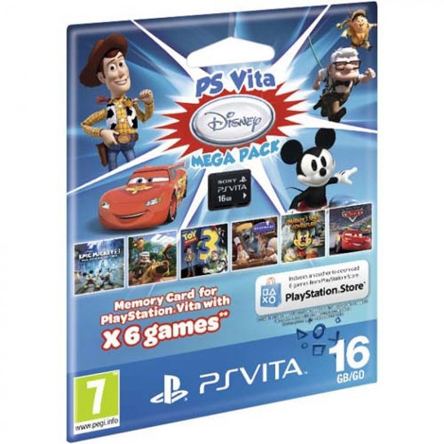 Комплект «PSN код активации 6 игр. Disney Mega Pack» + Карта памяти 16 Гб