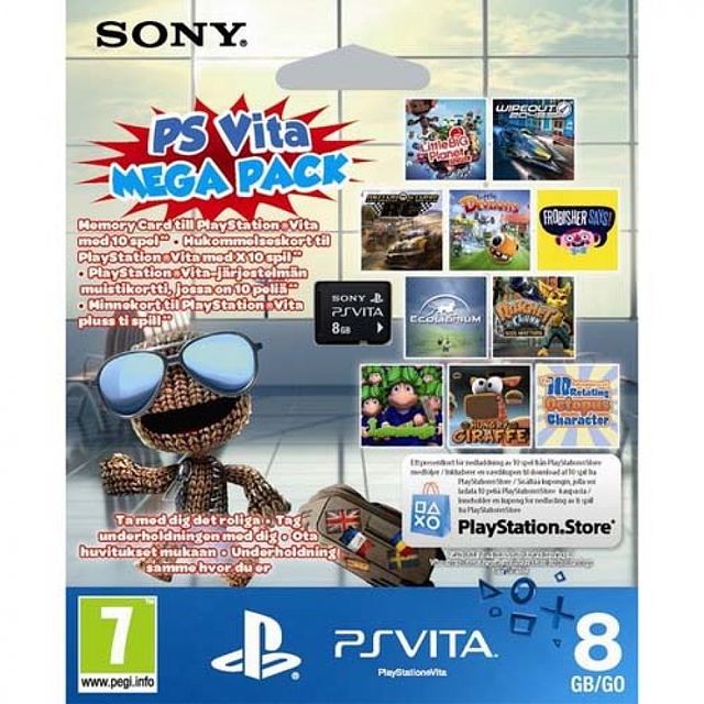 Комплект "PSN код активации 10 игр" + Карта памяти 8 Гб