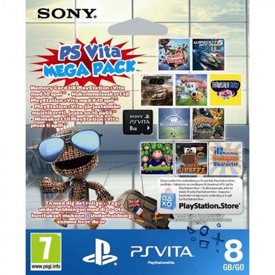 Комплект "PSN код активации 10 игр" + Карта памяти 8 Гб