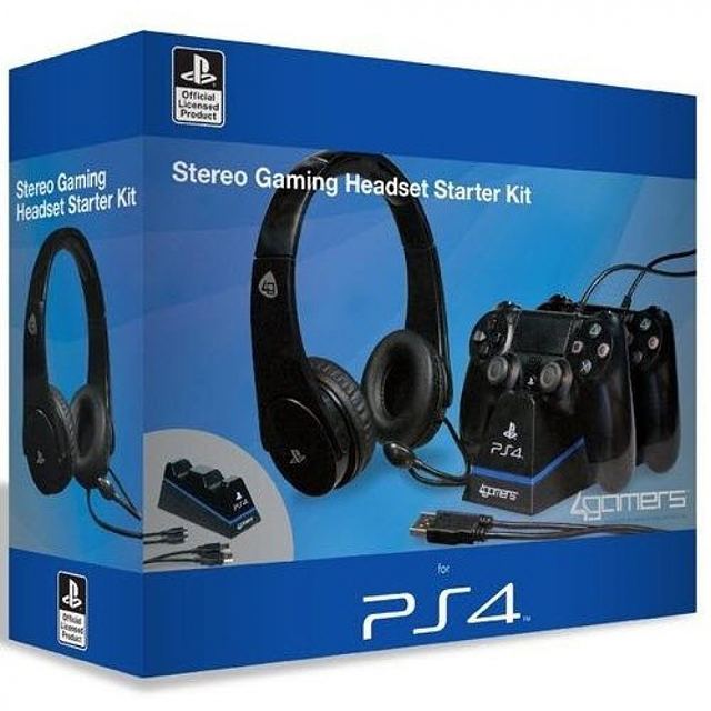 Стартовый набор с игровой стереогарнитурой PS4