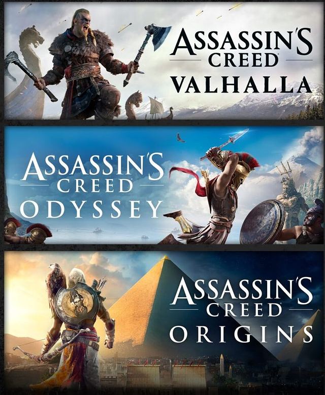 Assassin's Creed® Bundle: Assassin's Creed® Valhalla, Assassin's Creed® Odyssey, and Assassin's Creed® Origins — Xbox One | Xbox Series X|S