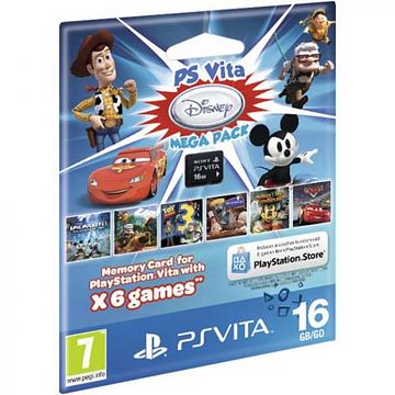 Комплект «PSN код активации 6 игр. Disney Mega Pack» + Карта памяти 16 Гб